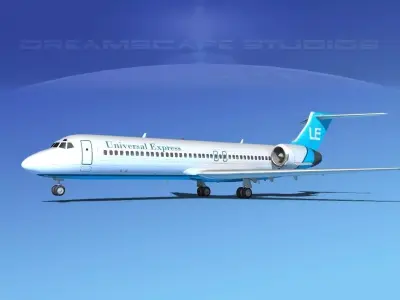 Boeing 717-200 Universal Express 3D model