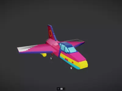 Spacecraft Jet aircraft plane 3dmodel 22 3D model