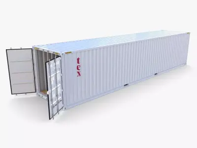 40ft Shipping Container Tex v2 3D model