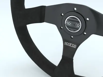 Steering Wheel Sparco P323 3D model