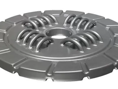 Classic Clutch Plate Low-poly 3D model