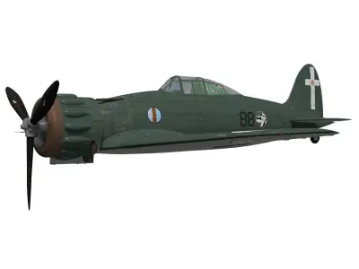 macchi mc200 saetta 3D model