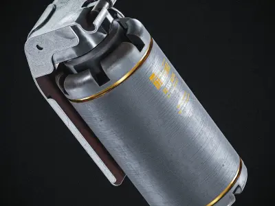 Smoke Grenade  Low-poly 3D model