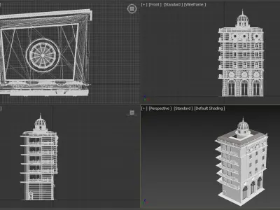 Classical architecture Free 3D model