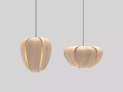 Veneer Pendant Lamp 2 Free 3D model