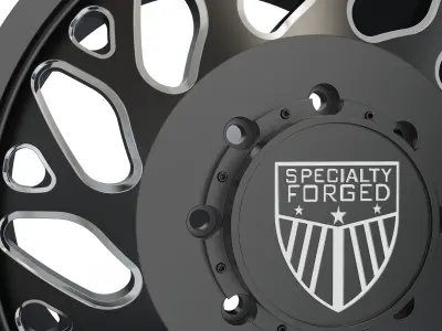 FRONT SPECIALITY FORGED D003 WHEEL 3D MODEL 3D model