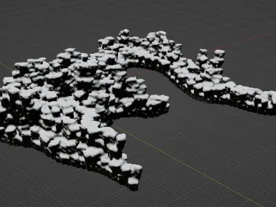 DRAGON HILLS fantasy mountains terrain 3D model