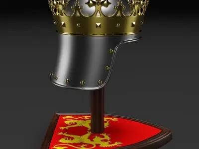 Medieval King Crown 3D model