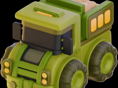 Vehicle Toys 3D Illustration 3D model