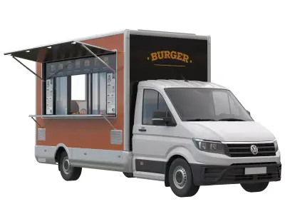 VW Crafter FoodTruck 3D model