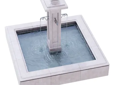 Campania - Luberon Estate Fountain 3D model