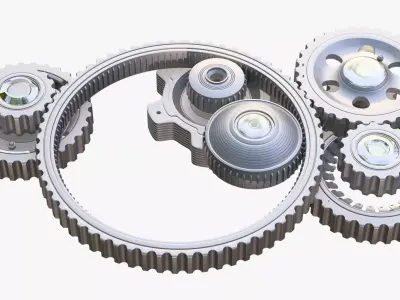 Gear Mechanism M2 3D model
