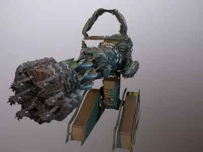 Sci-Fi Turret 3D model