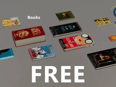 House Hold Series - 9 Book Chairs - Free Books Free 3D model