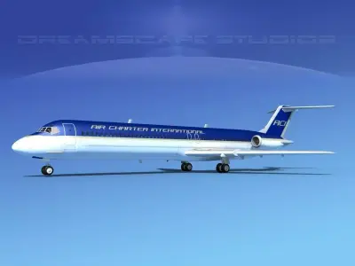 Douglas DC-9-50 Air Charter Intl 3D model