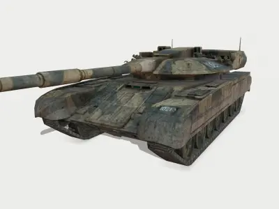 Tank T-95 Low-poly 3D model