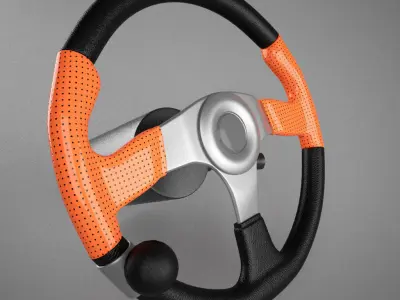 Steering Wheel highpoly 3D model
