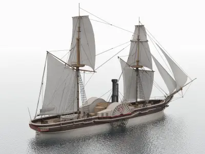 Pervaz-i Bahri Low-poly 3D model