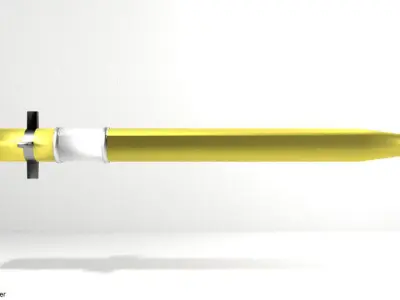 Rocket Launcher - Projectile - Stinger Warhead 3D model