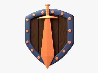 Bronze Tier 3D Illustration 3D model