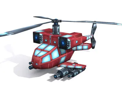 Future weapons collection Low-poly 3D model