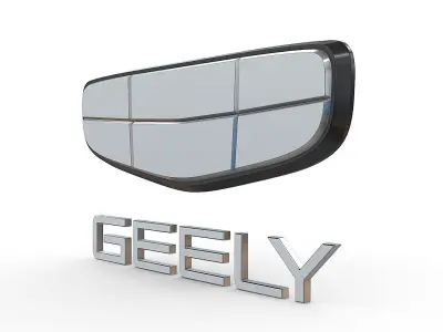 geely new logo 3D model