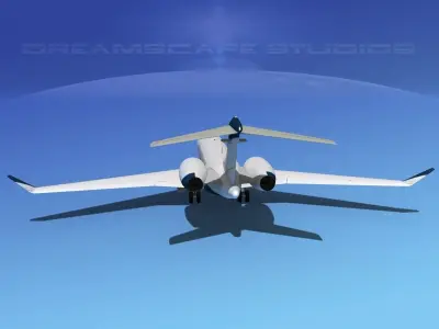 Bombardier Global 5000 V07 3D model