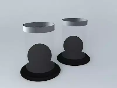 Decorated with white beads Free 3D model