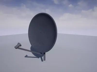 radio telescope 2 3D model Free low-poly 3D model