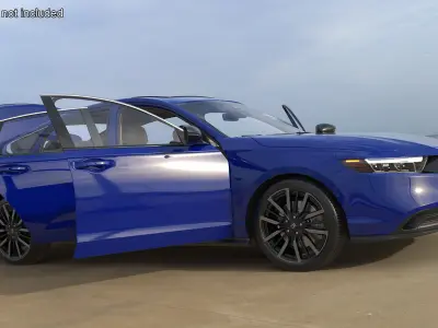 Blue Honda Accord 2025 3D model