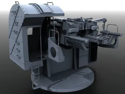 Japanese Type 89 Low-poly 3D model