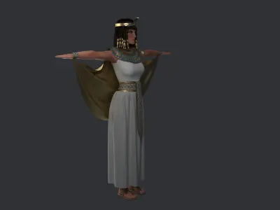 Cleopatra egyptian woman 3D model
