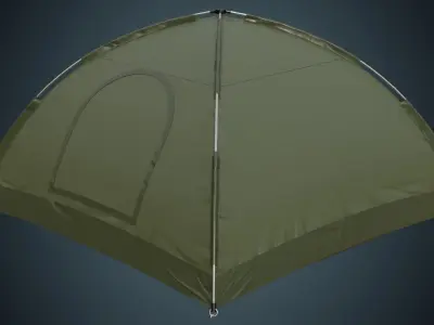 Tent 1A Low-poly 3D model