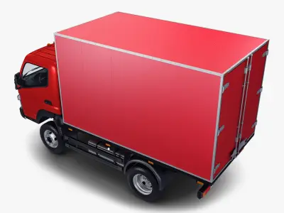 Mitsubishi Fuso Canter 4x4 Box 3D model