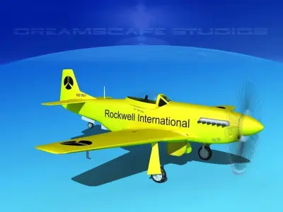 P-51 Mustang Sport Ole Yeller 3D model