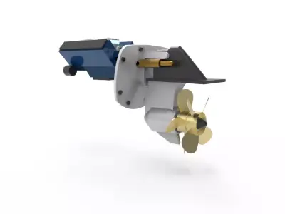 boat engine propulsor 3D model