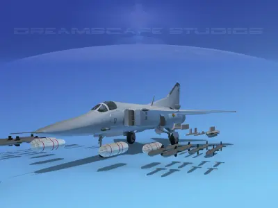 MIG-27 Flogger Sri Lanka 3D model