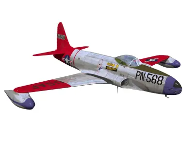lockheed F-80 shooting star 3D model