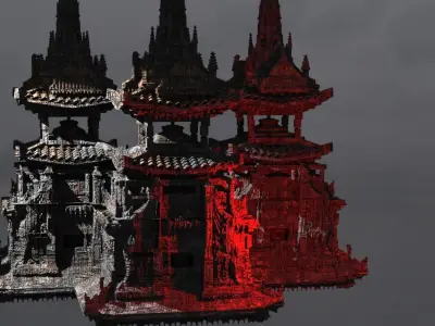 Samurai underground Dome 3D model