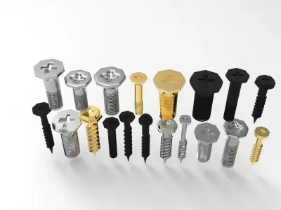 Screws Free 3D model