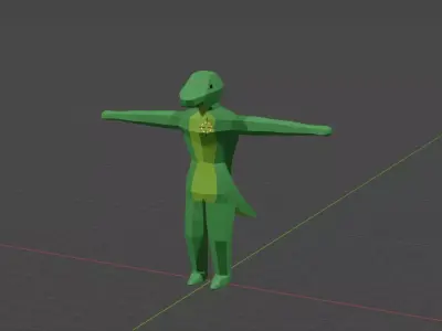 Lizard Folk Free low-poly 3D model