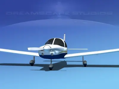 Piper PA-28-235 Cherokee  V09 3D model