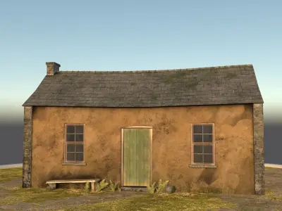 Old House Low-poly 3D model