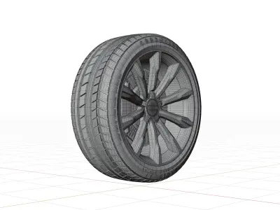 Audi A4 Allroad 2013 Wheel 3D model
