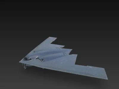 Northrop B-2 Spirit Low Poly Low-poly 3D model