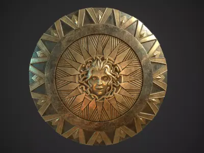 fans work Magic Change Wonder Woman Shield Aegis Shield 3D model