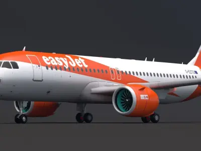 EasyJet A320 3D model