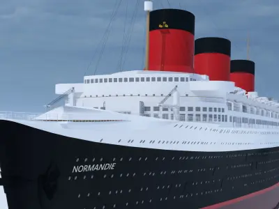 SS Normandie 3D model