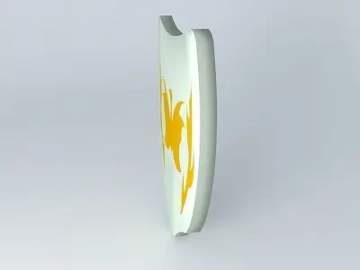 shield white yellow Free 3D model