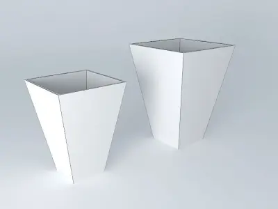 Glass vase Free 3D model 4